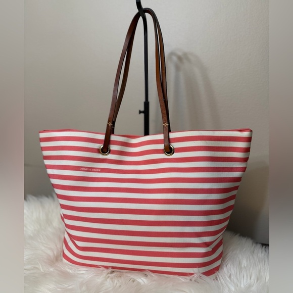 Dooney & Bourke Women's Stripe Shopper Tote Red. NWOT - Picture 9 of 11